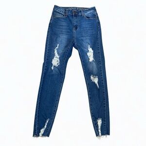 Gogo Jeans Women’s Distressed Skinny Jeans – Size: 7